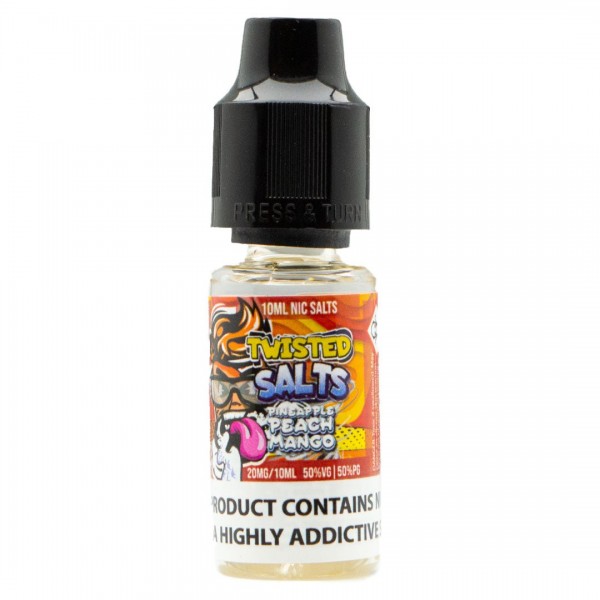 Pineapple Peach Mango 10ml Nic Salt By Twisted Salts