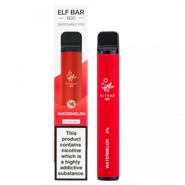 Elf Bar 600 Watermelon Disposable Vape