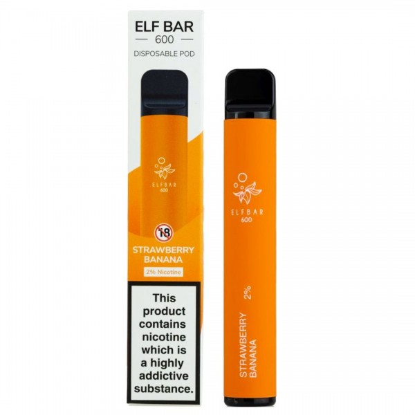 Elf Bar 600 Strawberry Banana Disposable Vape