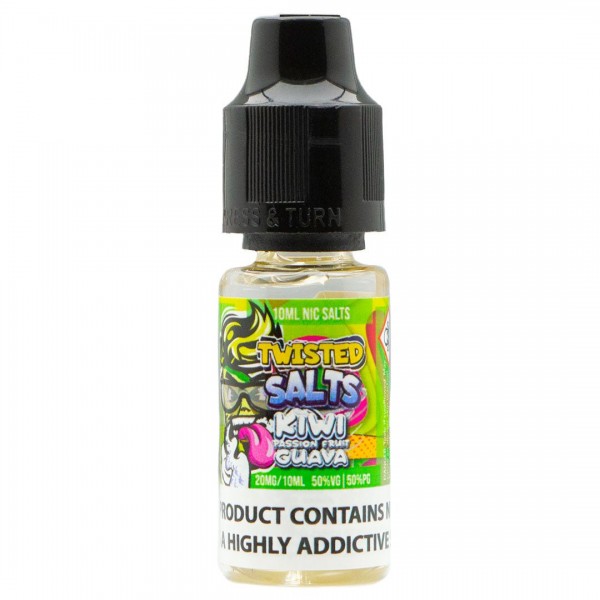 Kiwi Passionfruit Guava 10ml Nic Salt By Twisted Salts