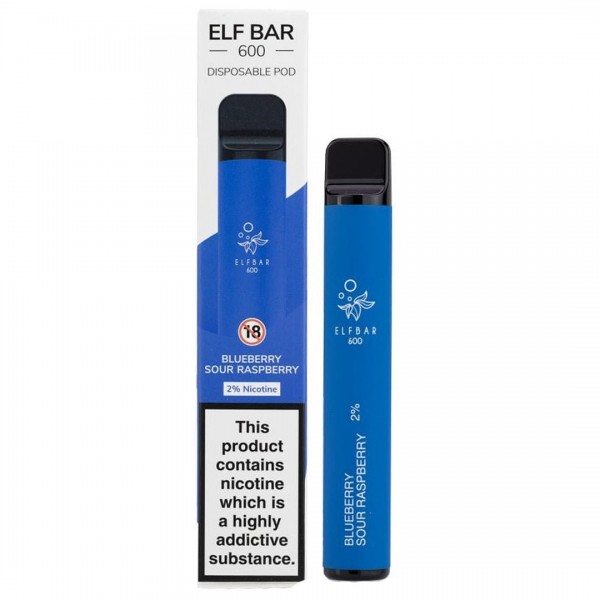 Elf Bar 600 Blue Sour Raspberry Disposable Vape