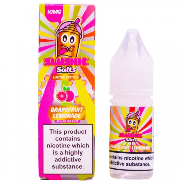 Grapefruit Lemonade 10ml Nic Salt By Slushie Salts