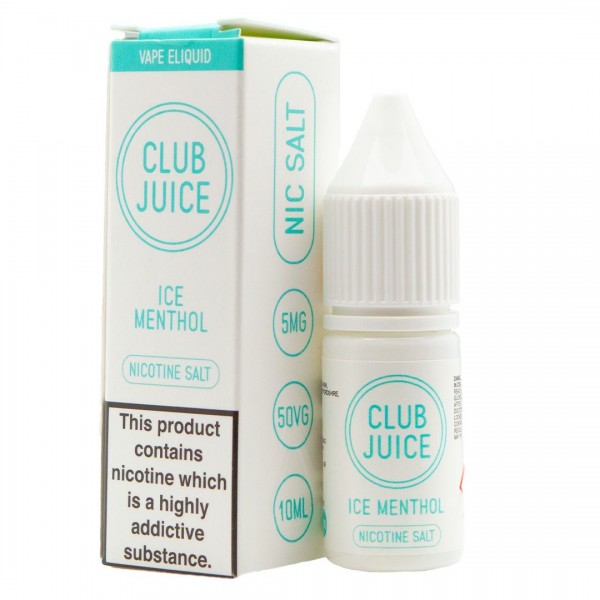 Ice Menthol 10ml Nic Salt By Club Juice