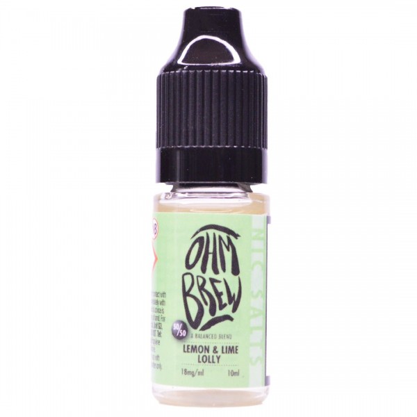 Lemon & Lime Lolly 10ml Nic Salt By Ohm Brew