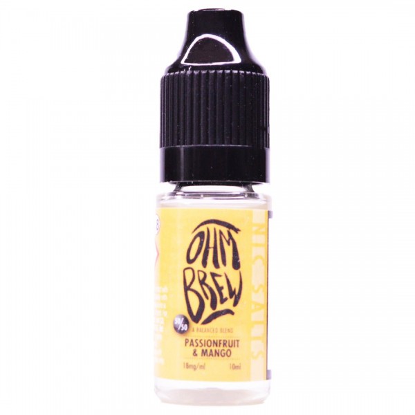 Passionfruit & Mango 10ml Nic Salt By Ohm Brew