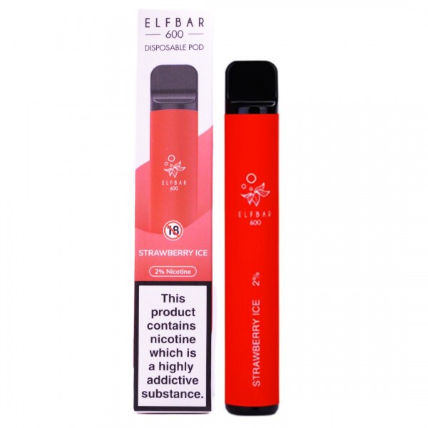 Elf Bar 600 Strawberry Ice Disposable Vape