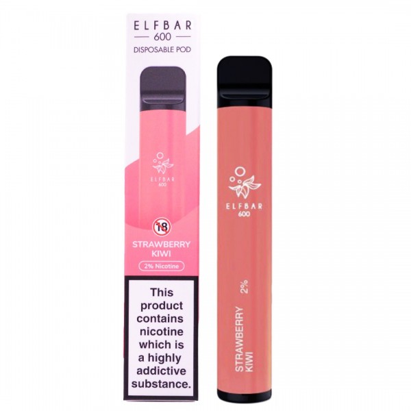 Elf Bar 600 Strawberry Kiwi Disposable Vape