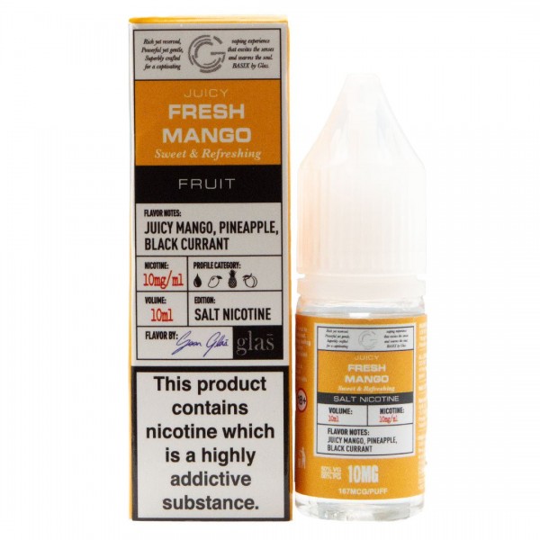 Fresh Mango 10ml Nic Salt By Glas Basix