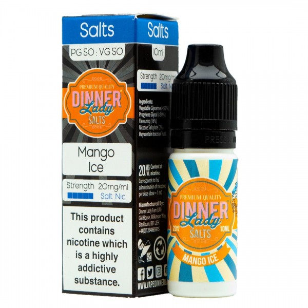 Mango Ice 10ml Nic Salt By Dinner Lady