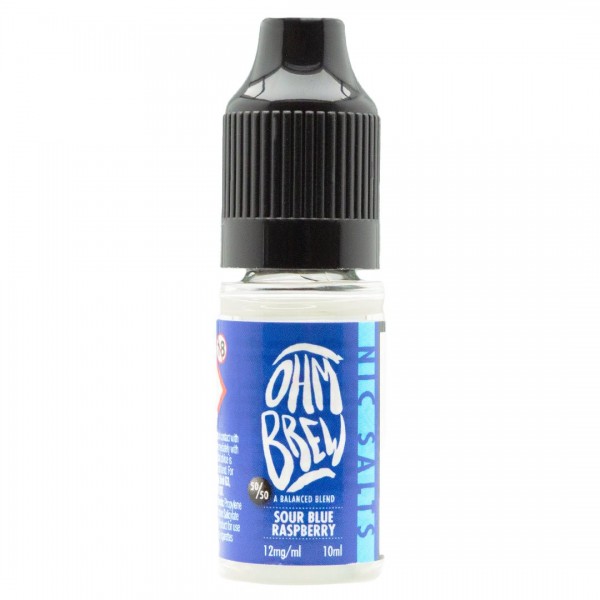 Sour Blue Raspberry 10ml Nic Salt By Ohm Brew