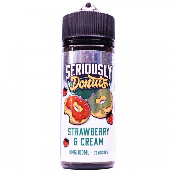 Strawberry & Cream 100ml Shortfill By Seriously Donuts