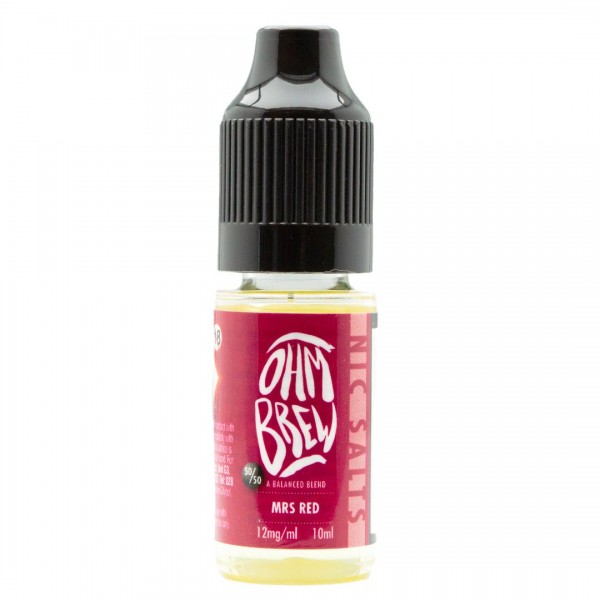 Mrs Red 10ml Nic Salt By Ohm Brew