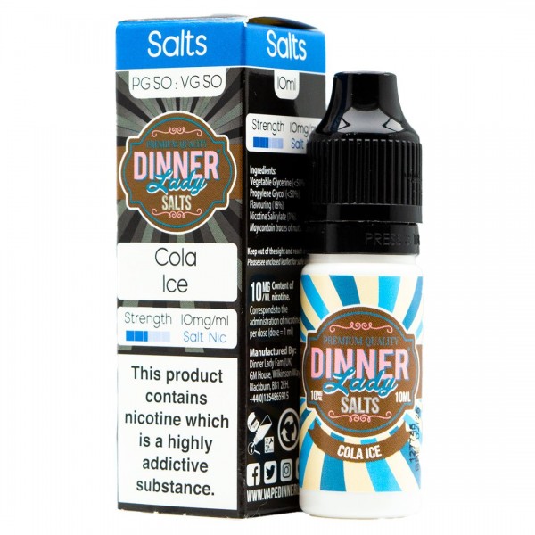 Cola Ice 10ml Nic Salt By Dinner Lady