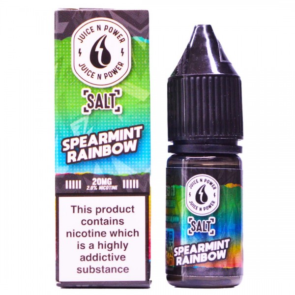 Spearmint Rainbow 10ml Nic Salt By Juice & Power