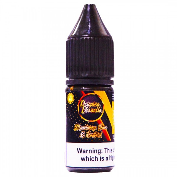 Strawberry Jam & Custard 10ml Nic Salt By Dripping Desserts