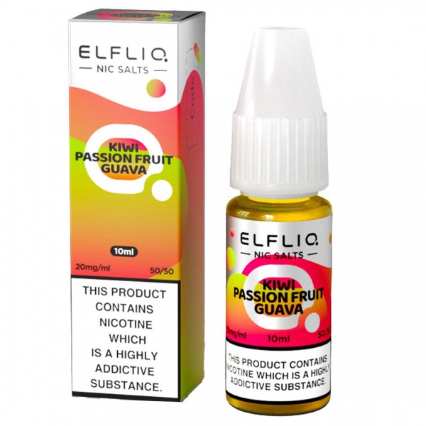 Kiwi Passionfruit Guava 10ml Nic Salt By Elf Bar Elfliq