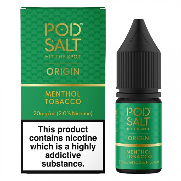 Menthol Tobacco 10ml Nic Salt By Pod Salt