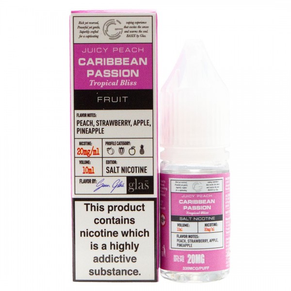 Caribbean Passion 10ml Nic Salt By Glas Basix