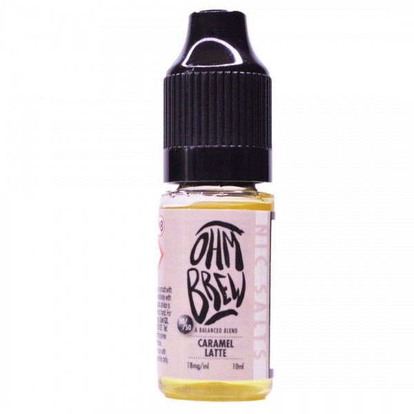 Caramel Latte 10ml Nic Salt By Ohm Brew