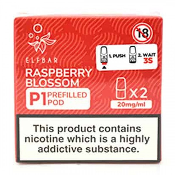 Raspberry Blossom P1 Prefilled Pod by Elf Bar Mate 500