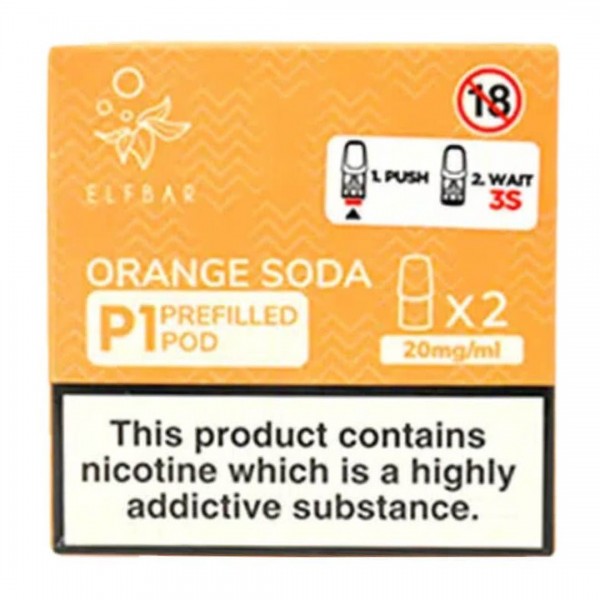 Orange Soda P1 Prefilled Pod by Elf Bar Mate 500