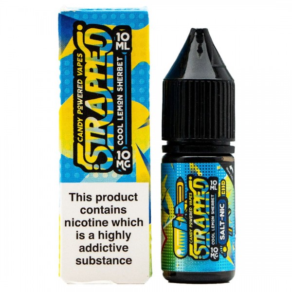 Cool Lemon Sherbet 10ml Nic Salt By Strapped