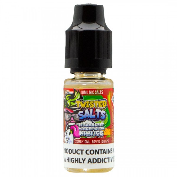 Strawberry Watermelon Kiwi Ice 10ml Nic Salt By Twisted Salts