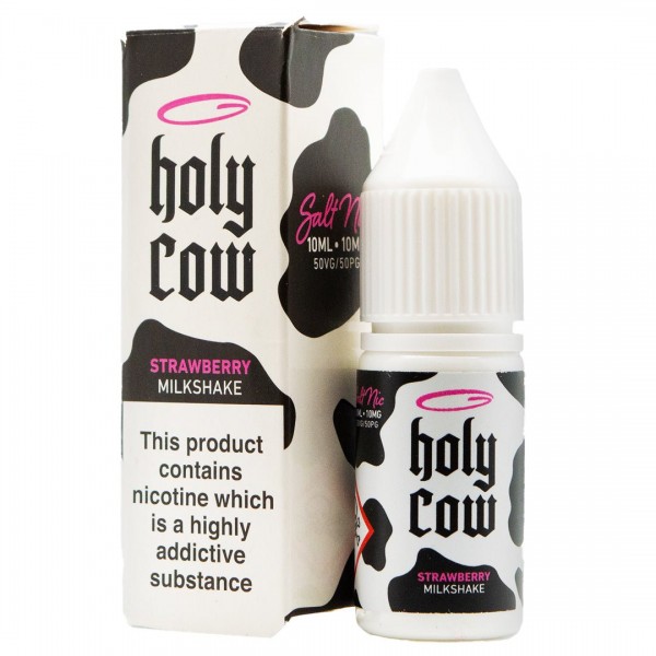 Strawberry Milkshake 10ml Nic Salt By Holy Cow