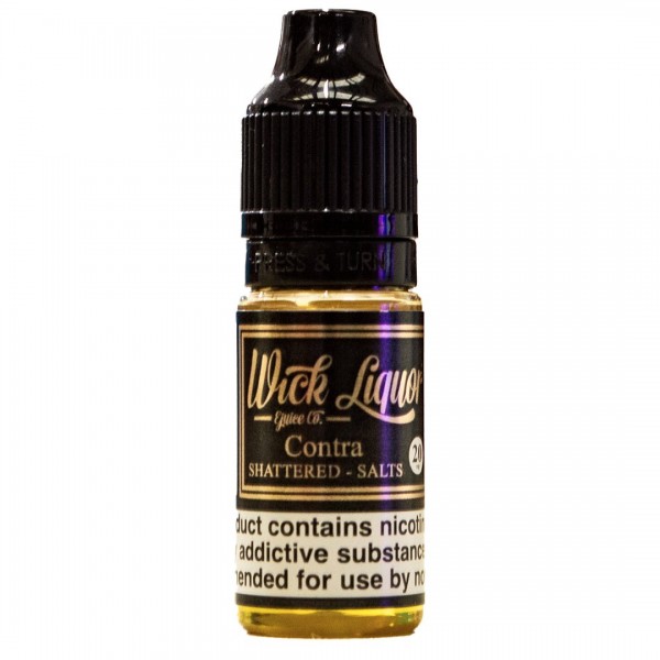 Contra Shattered 10ml Nic Salt E-liquid By Wick Liquor