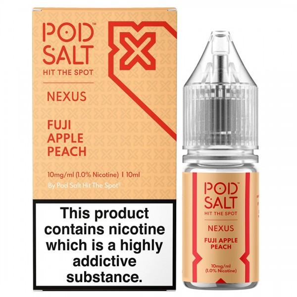 Fuji Apple Peach 10ml Nic Salt By Pod Salt Nexus