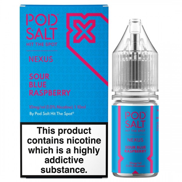 Sour Blue Raspberry 10ml Nic Salt By Pod Salt Nexus