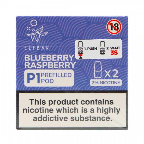 Blueberry Raspberry P1 Prefilled Pod by Elf Bar Mate 500