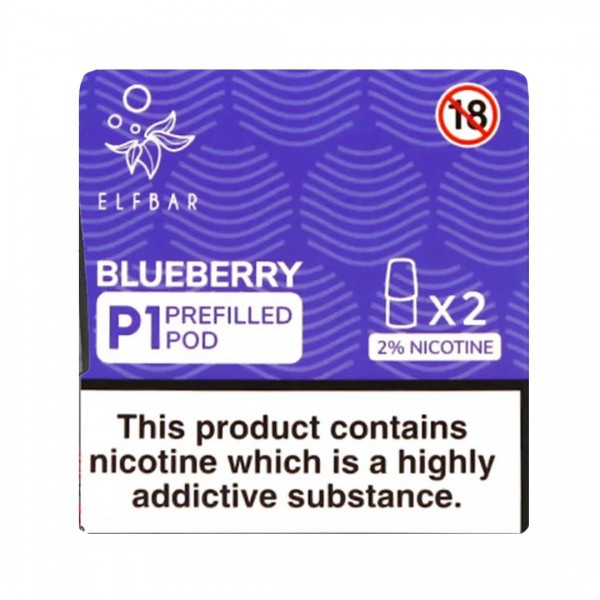 Blueberry P1 Prefilled Pod by Elf Bar Mate 500