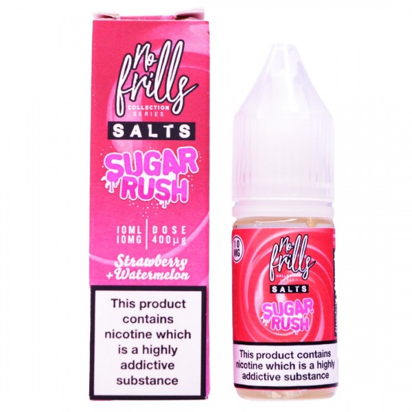 Strawberry Watermelon 10ml Nic Salt By No Frills Sugar Rush