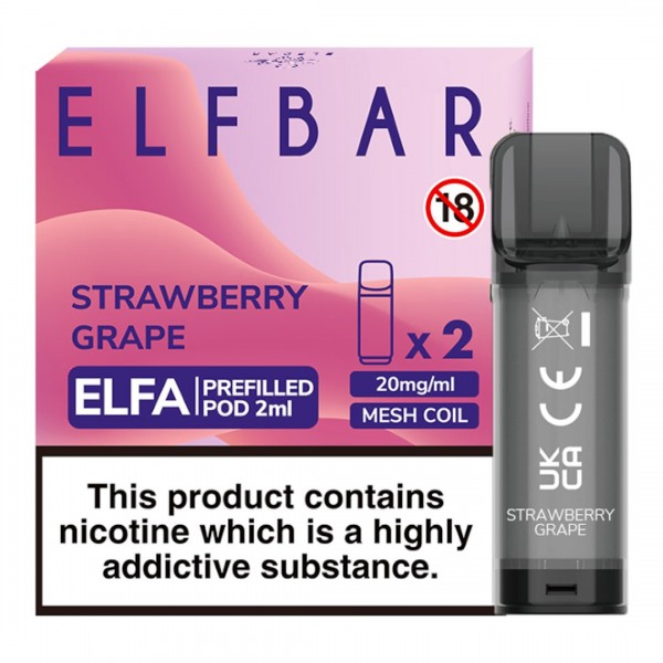 Strawberry Grape Elfa Prefilled Pod by Elf Bar