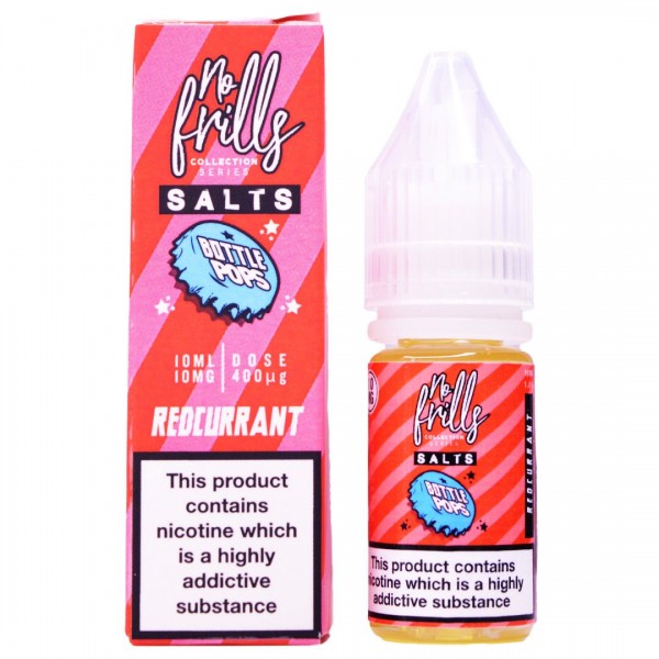 Redcurrant 10ml Nic Salt By No Frills Bottle Pops