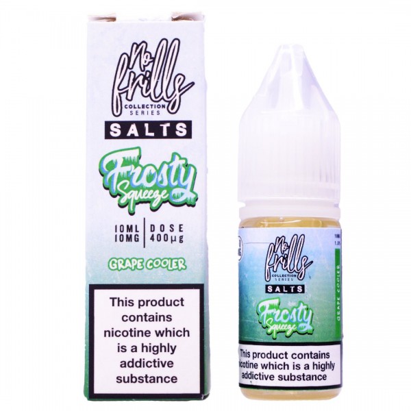 Grape Cooler 10ml Nic Salt By No Frills Frosty Squeeze