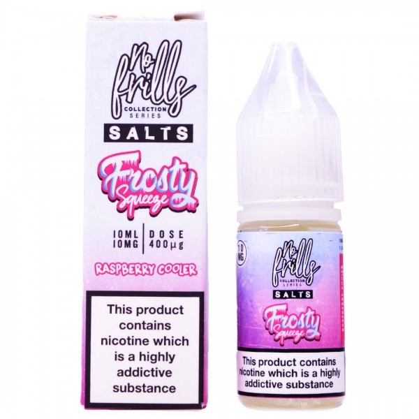 Raspberry Cooler 10ml Nic Salt By No Frills Frosty Squeeze