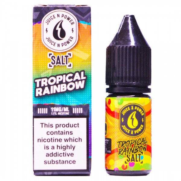 Tropical Rainbow 10ml Nic Salt By Juice & Power