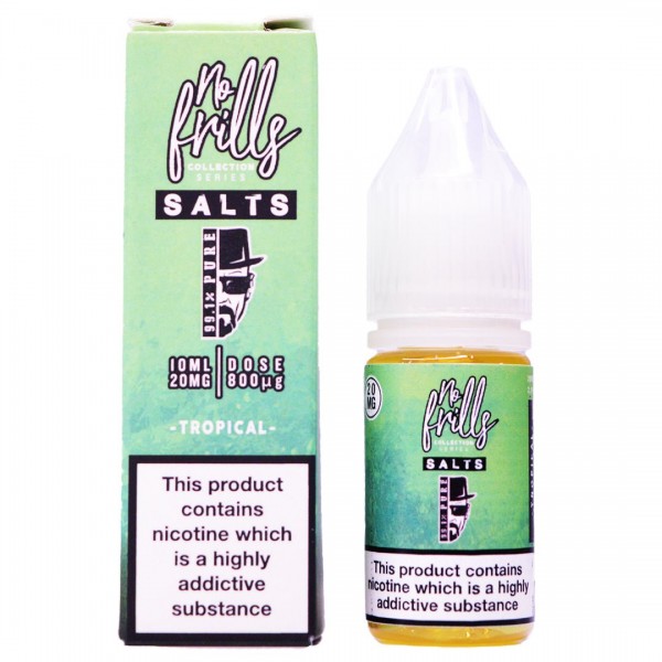 Tropical 10ml Nic Salt By No Frills 99.1% Pure