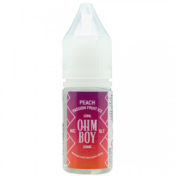 Peach Passionfruit Ice 10ml Nic Salt By Ohm Boy SLT