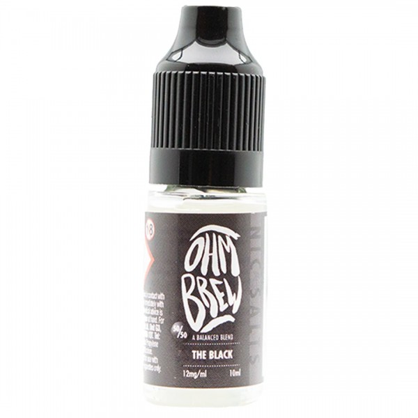 The Black 10ml Nic Salt By Ohm Brew