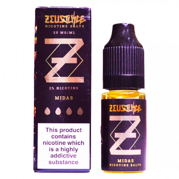 Midas 10ml Nic Salt By Zeus Juice