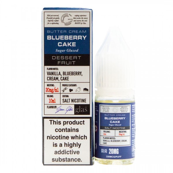 Blueberry Cake 10ml Nic Salt By Glas Basix