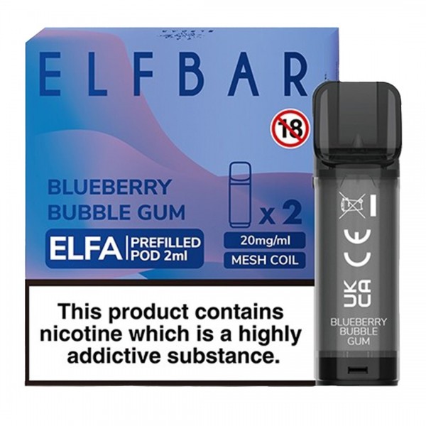 Blueberry Bubblegum Elfa Prefilled Pod by Elf Bar