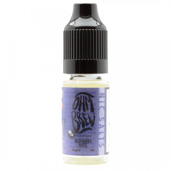 Blueberry Blitz 10ml Nic Salt By Ohm Brew