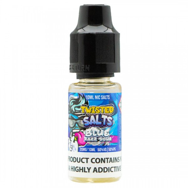 Blue Razz Sour 10ml Nic Salt By Twisted Salts