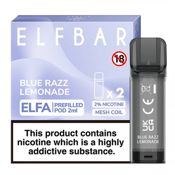 Blue Razz Lemonade Elfa Prefilled Pod by Elf Bar