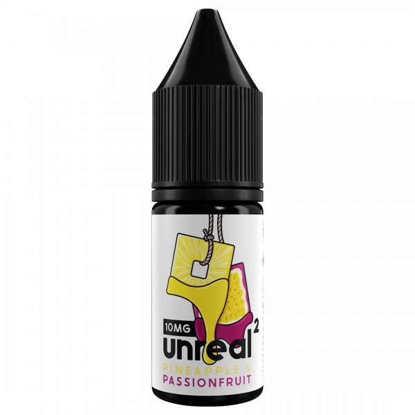 Pineapple & Passionfruit 10ml Nic Salt E-liquid By Unreal 2