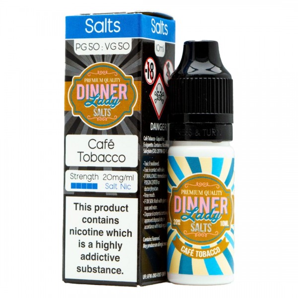 Cafe Tobacco 10ml Nic Salt By Dinner Lady